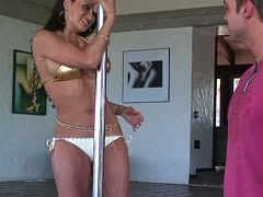 Stangentanzende Alte Claudia Rossi bumst