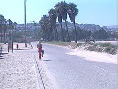 Strand Luder bekommt schnellen Fick